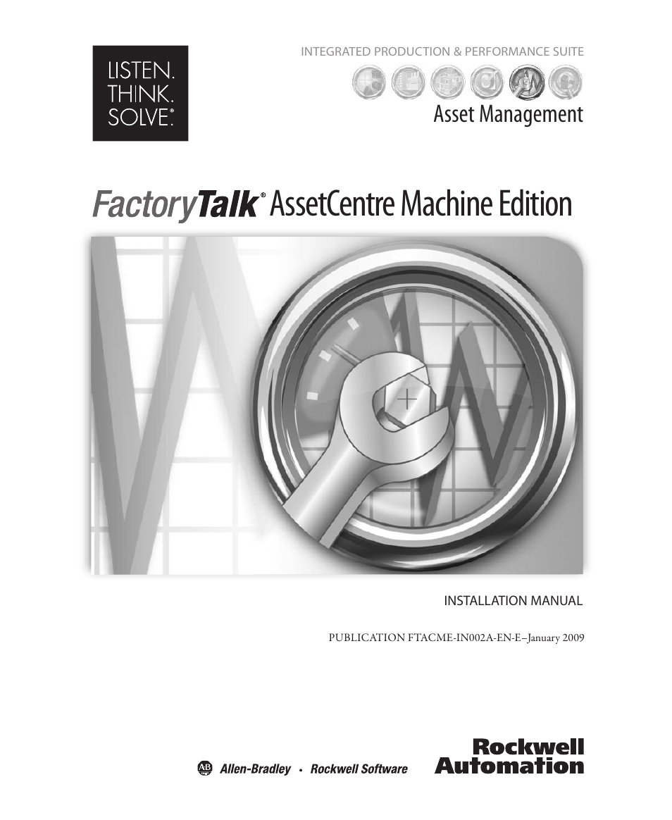 Rockwell Automation FactoryTalk AssetCentre Machine Edition Installation Manual User Manual | 44 pages