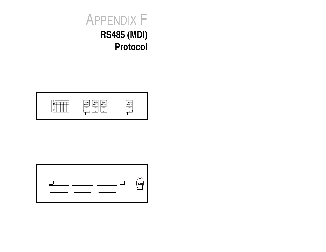 Ppendix, Rs485 (mdi) protocol | Rockwell Automation MD60 User Manual Version 3.0 User Manual | Page 117 / 136