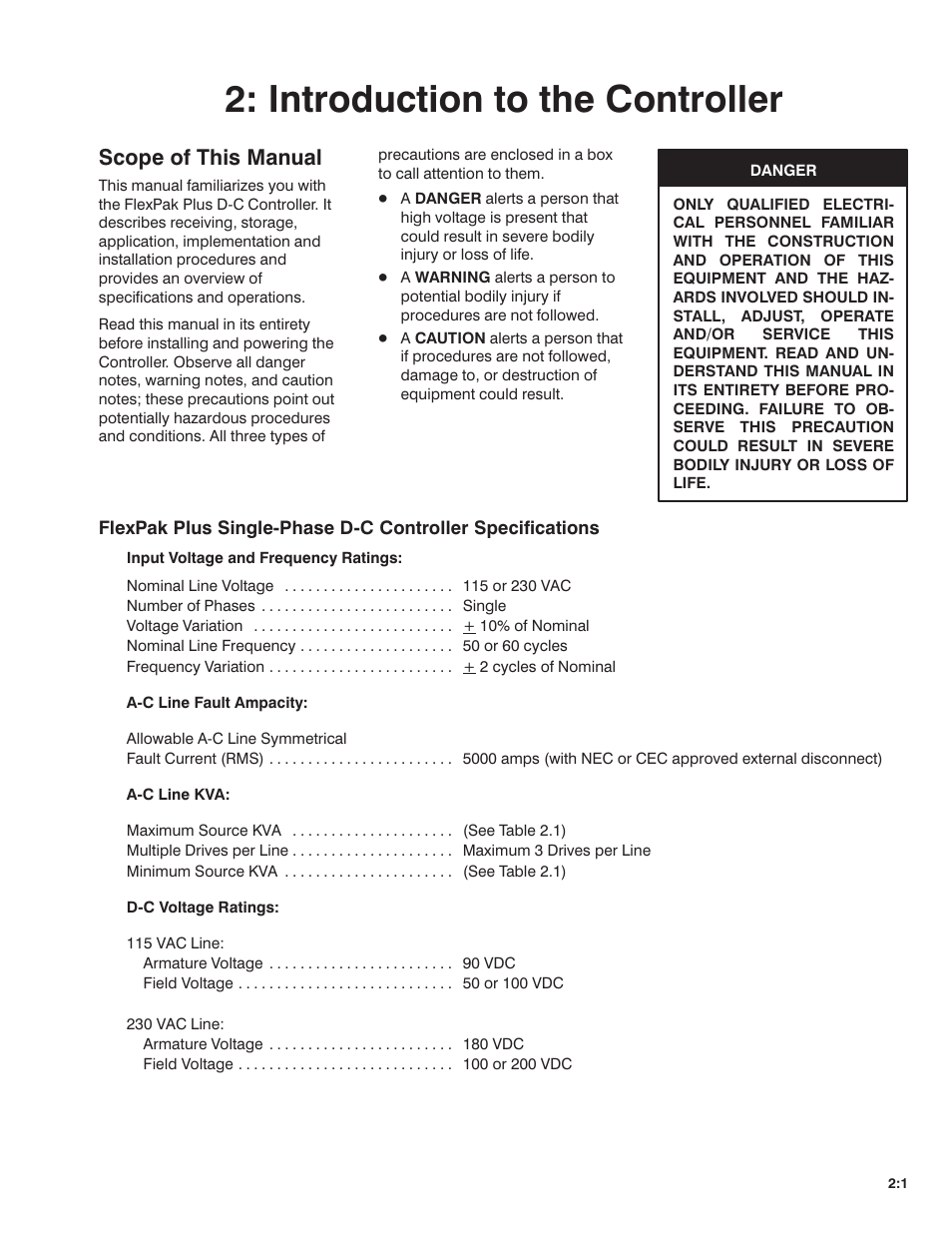 Introduction to the controller, Scope of this manual | Rockwell Automation FlexPak Plus DC Drive User Manual | Page 6 / 68