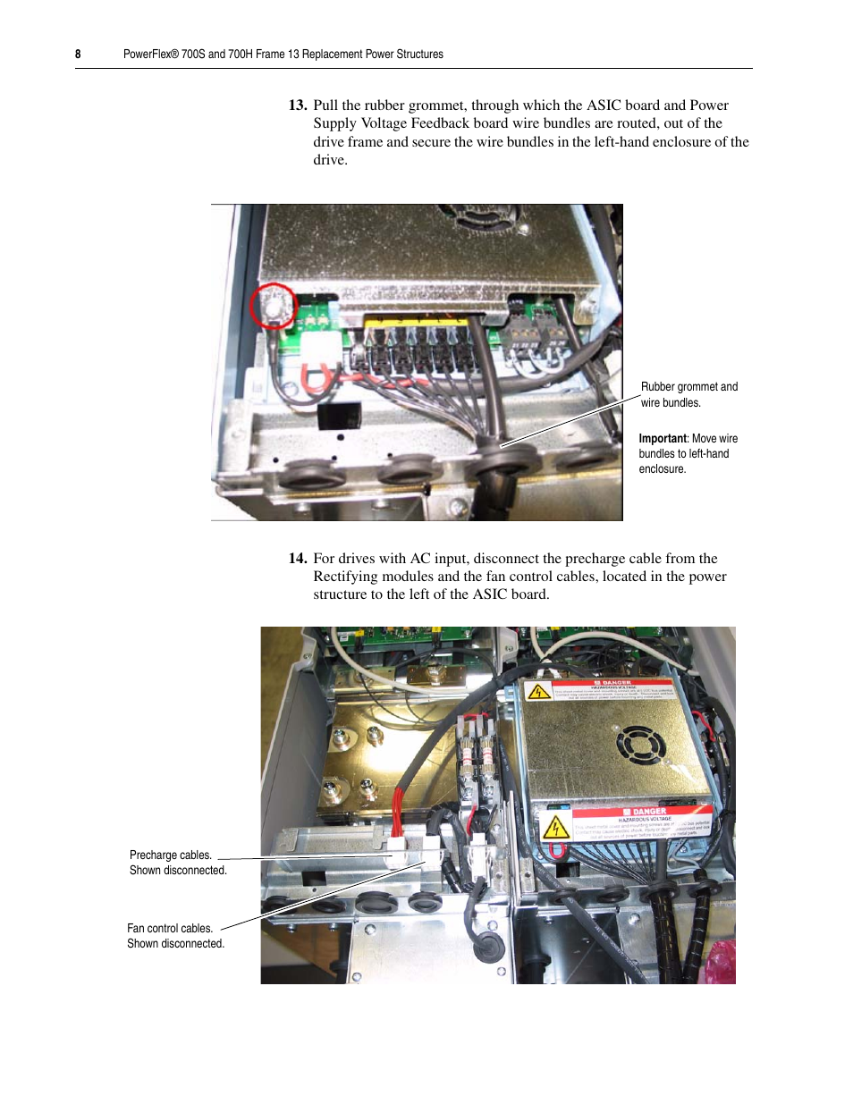 Rockwell Automation 20D PowerFlex 700H/S Frame 13 Replacement Power Structures User Manual | Page 8 / 20