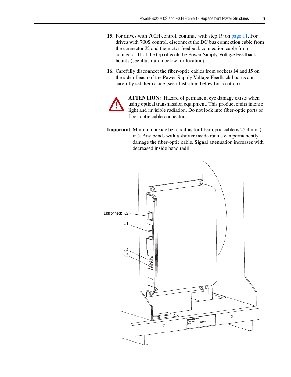 Rockwell Automation 20D PowerFlex 700H/S Frame 13 Replacement Power Structures User Manual | Page 9 / 20