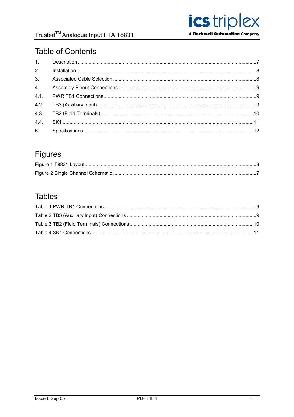 Rockwell Automation T8831 Trusted 40 Channel Analogue FTA Non-incendive User Manual | Page 4 / 14