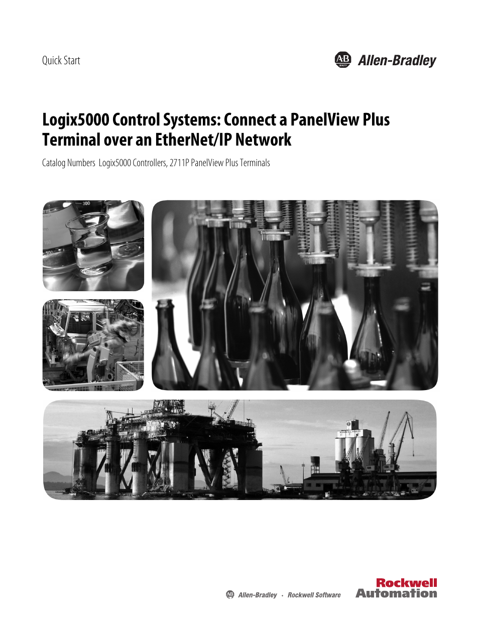 Rockwell Automation Logix5000 Control Systems: Connect PanelView Plus Terminals over EtherNet/IP Quick Start User Manual | 56 pages