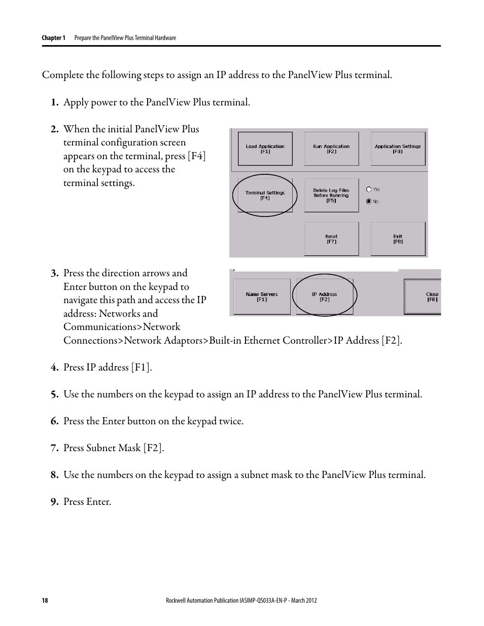 Rockwell Automation Logix5000 Control Systems: Connect PanelView Plus Terminals over EtherNet/IP Quick Start User Manual | Page 18 / 56