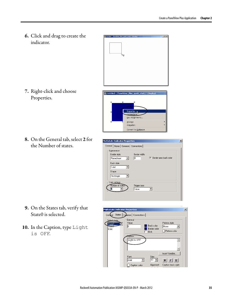 Rockwell Automation Logix5000 Control Systems: Connect PanelView Plus Terminals over EtherNet/IP Quick Start User Manual | Page 35 / 56