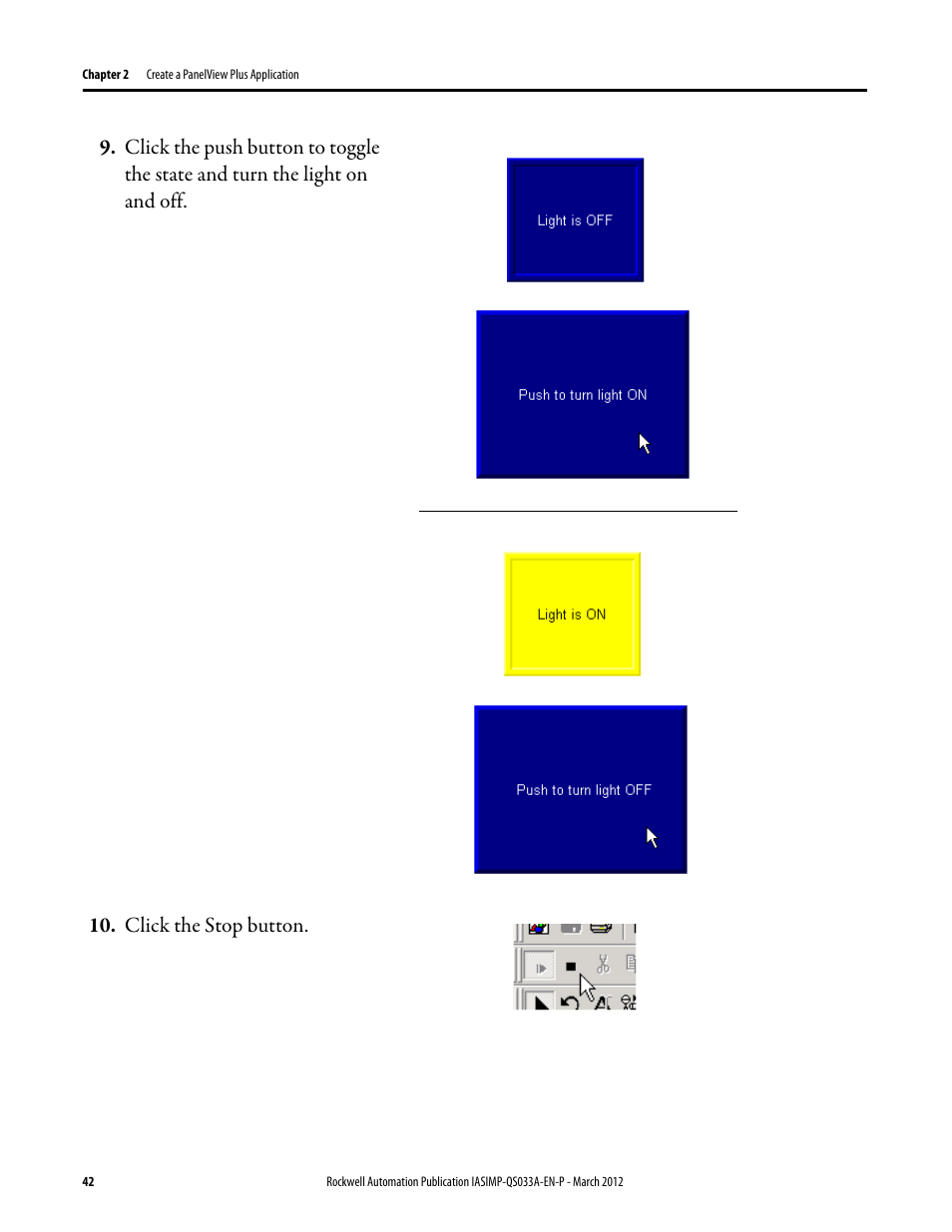 Rockwell Automation Logix5000 Control Systems: Connect PanelView Plus Terminals over EtherNet/IP Quick Start User Manual | Page 42 / 56
