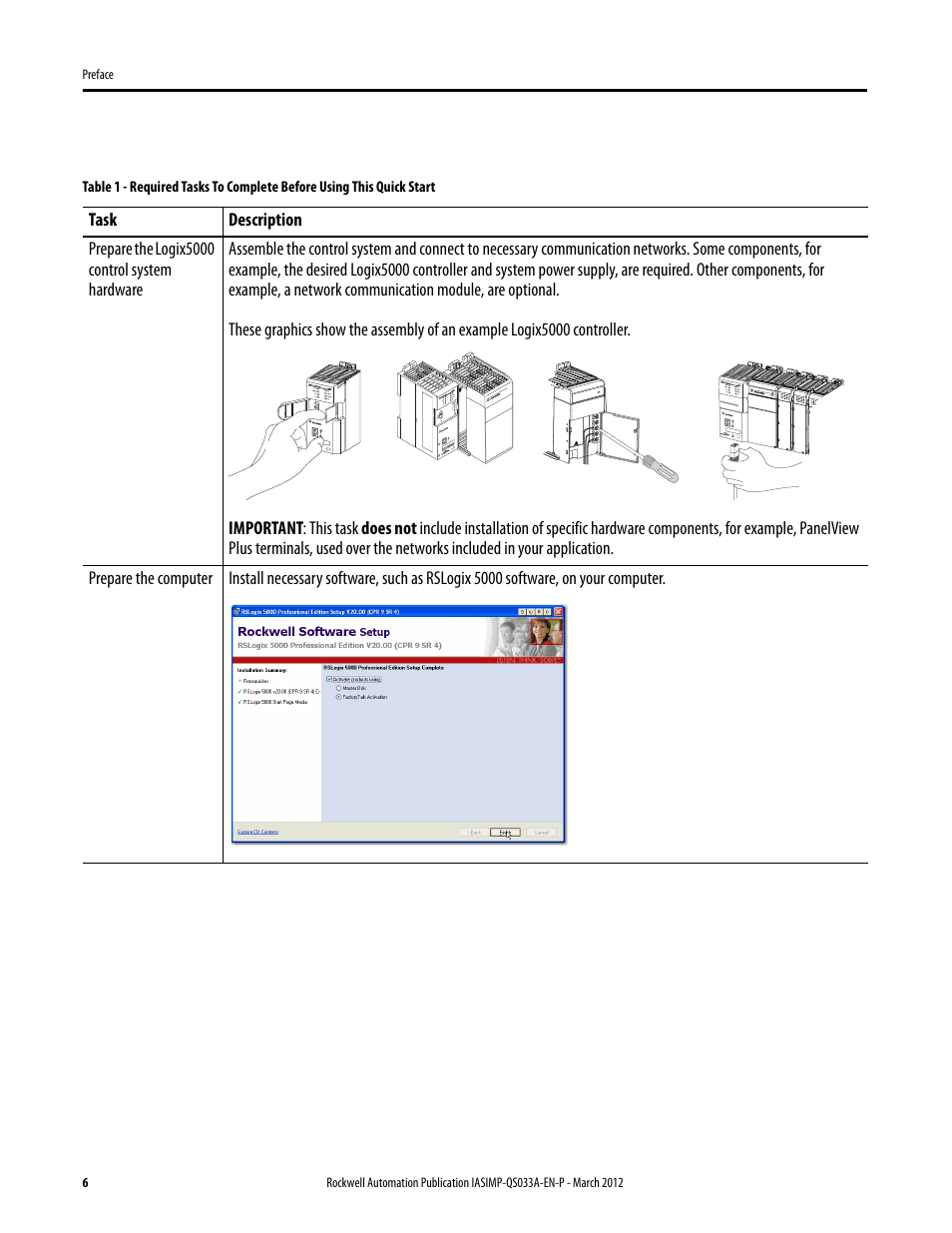 Table 1, Desc | Rockwell Automation Logix5000 Control Systems: Connect PanelView Plus Terminals over EtherNet/IP Quick Start User Manual | Page 6 / 56