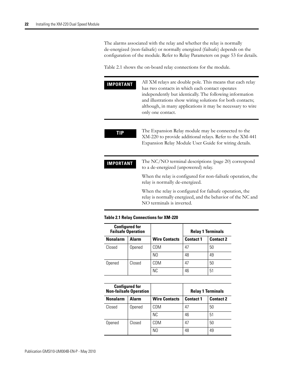 Rockwell Automation 1440-SPD02-01RB XM-220 Dual Speed Module User Manual | Page 30 / 127