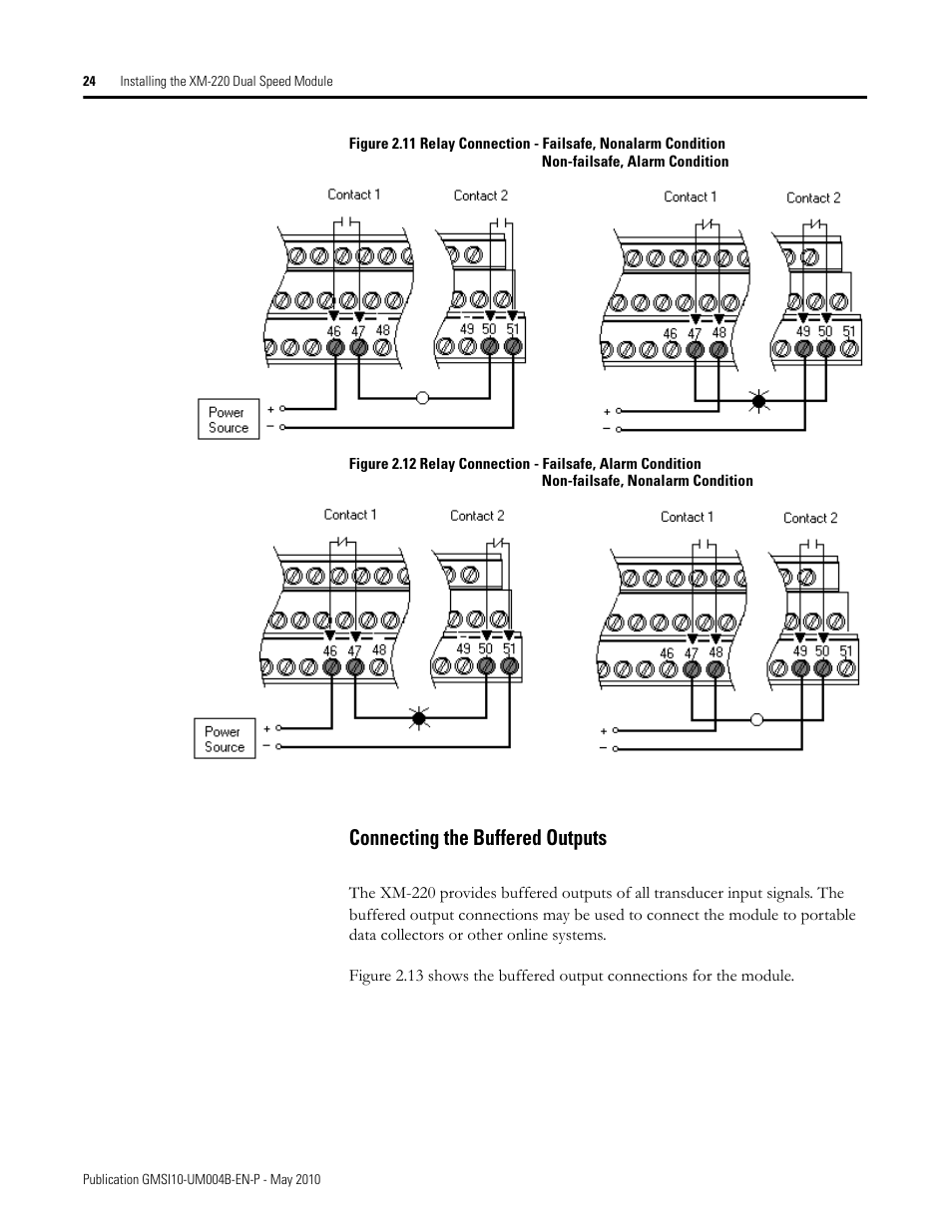 Connecting the buffered outputs | Rockwell Automation 1440-SPD02-01RB XM-220 Dual Speed Module User Manual | Page 32 / 127