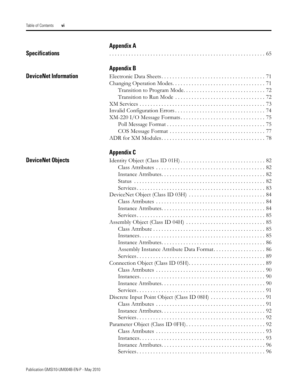 Rockwell Automation 1440-SPD02-01RB XM-220 Dual Speed Module User Manual | Page 6 / 127
