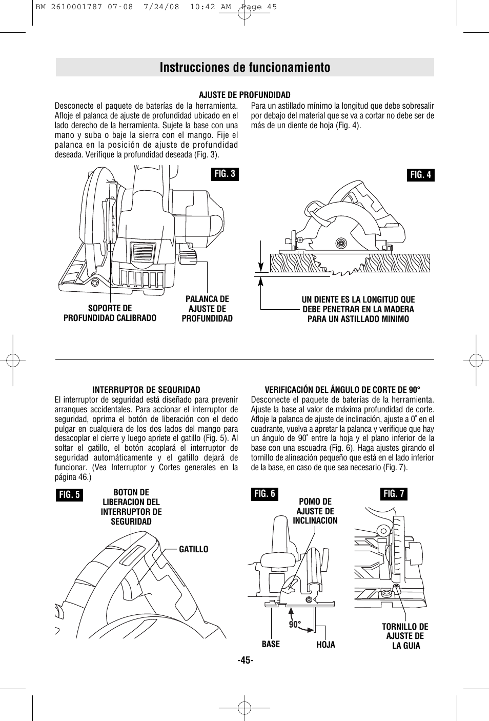 Instrucciones de funcionamiento | Bosch CCS180 User Manual | Page 45 / 56