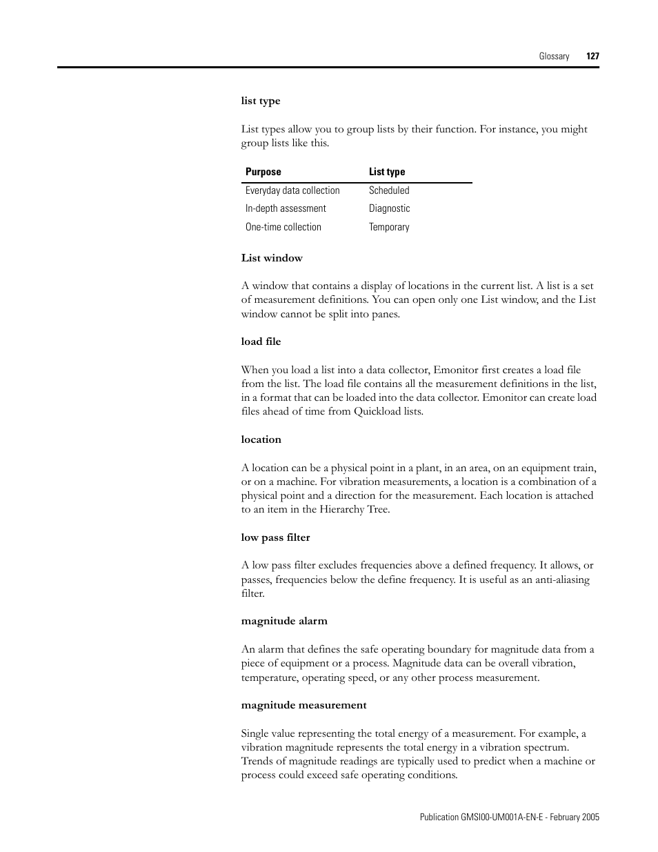 Rockwell Automation 441-PEN25 Enpac Ex Data Collector User Manual | Page 133 / 147