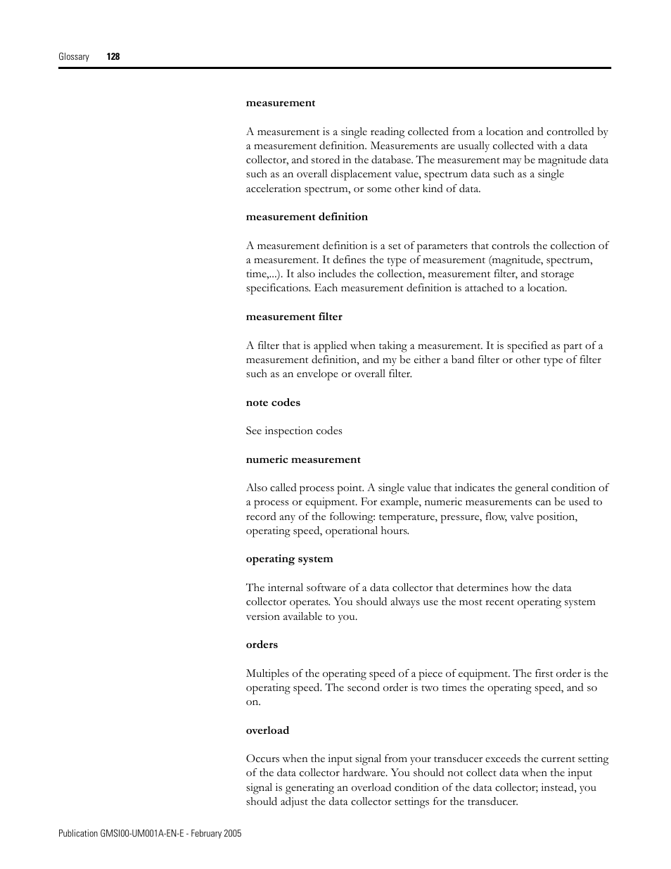 Rockwell Automation 441-PEN25 Enpac Ex Data Collector User Manual | Page 134 / 147