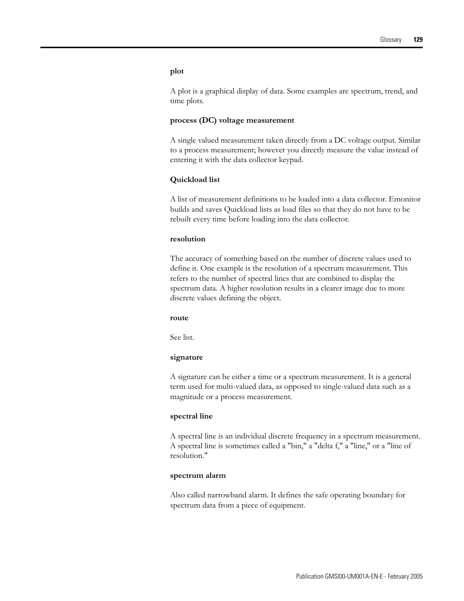 Rockwell Automation 441-PEN25 Enpac Ex Data Collector User Manual | Page 135 / 147