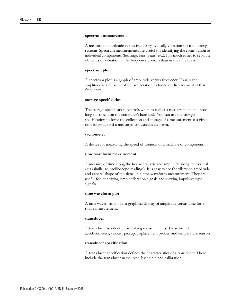 Rockwell Automation 441-PEN25 Enpac Ex Data Collector User Manual | Page 136 / 147
