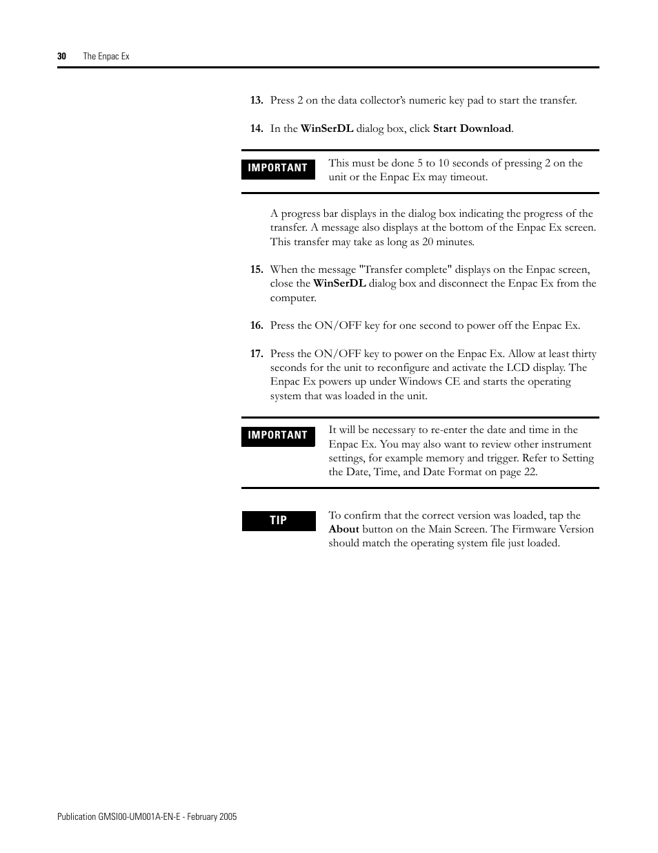 Rockwell Automation 441-PEN25 Enpac Ex Data Collector User Manual | Page 36 / 147