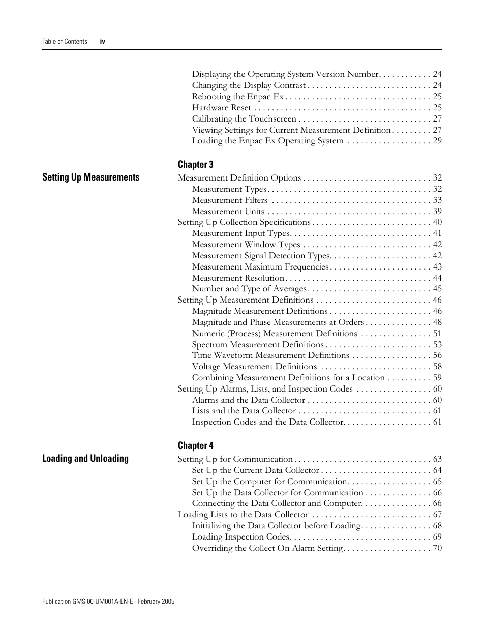 Rockwell Automation 441-PEN25 Enpac Ex Data Collector User Manual | Page 4 / 147