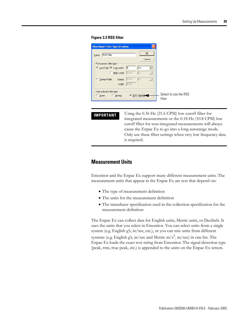 Measurement units | Rockwell Automation 441-PEN25 Enpac Ex Data Collector User Manual | Page 45 / 147
