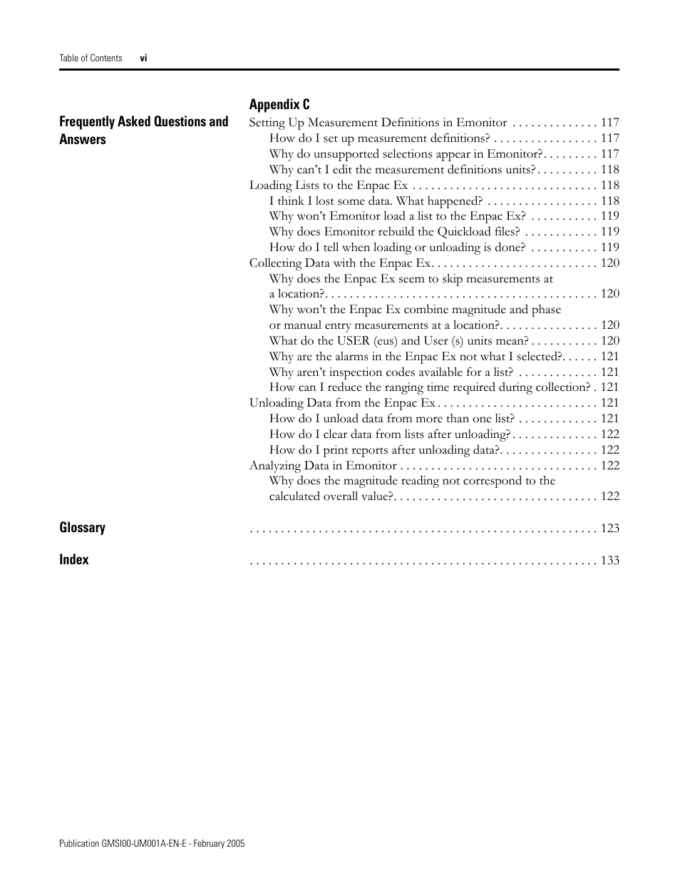 Rockwell Automation 441-PEN25 Enpac Ex Data Collector User Manual | Page 6 / 147