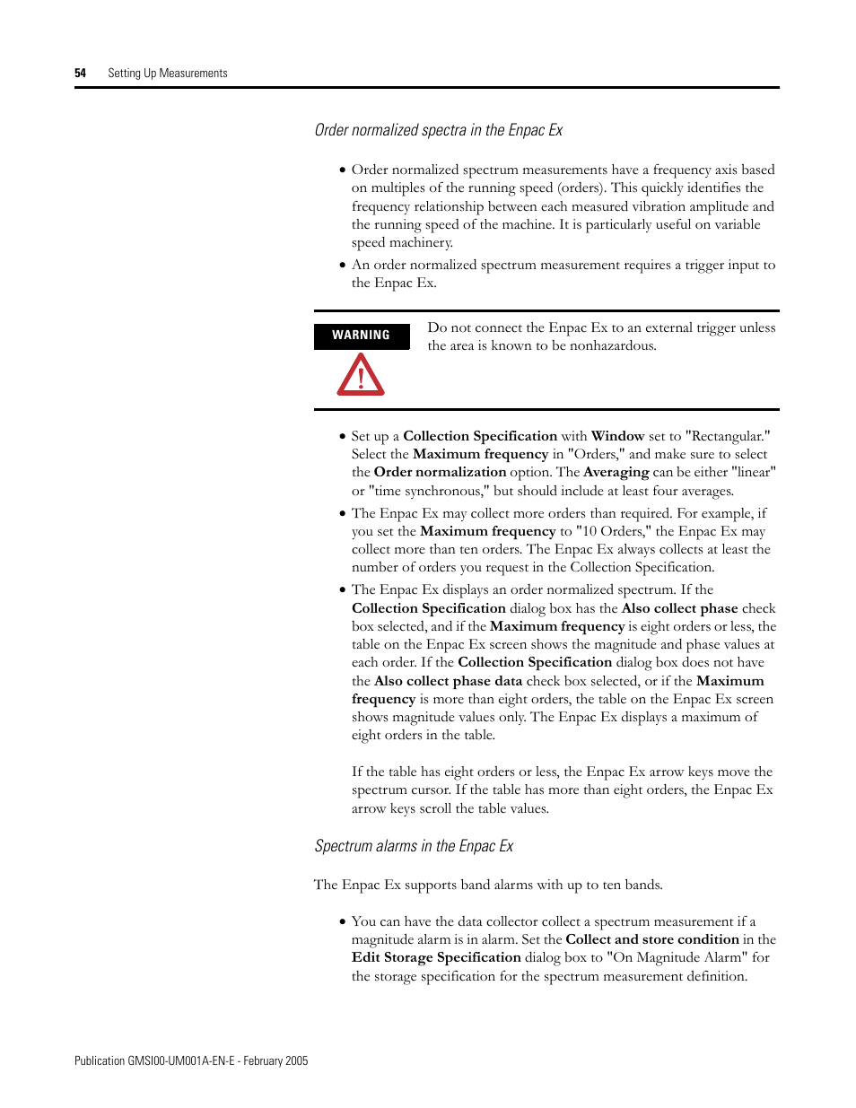 Rockwell Automation 441-PEN25 Enpac Ex Data Collector User Manual | Page 60 / 147