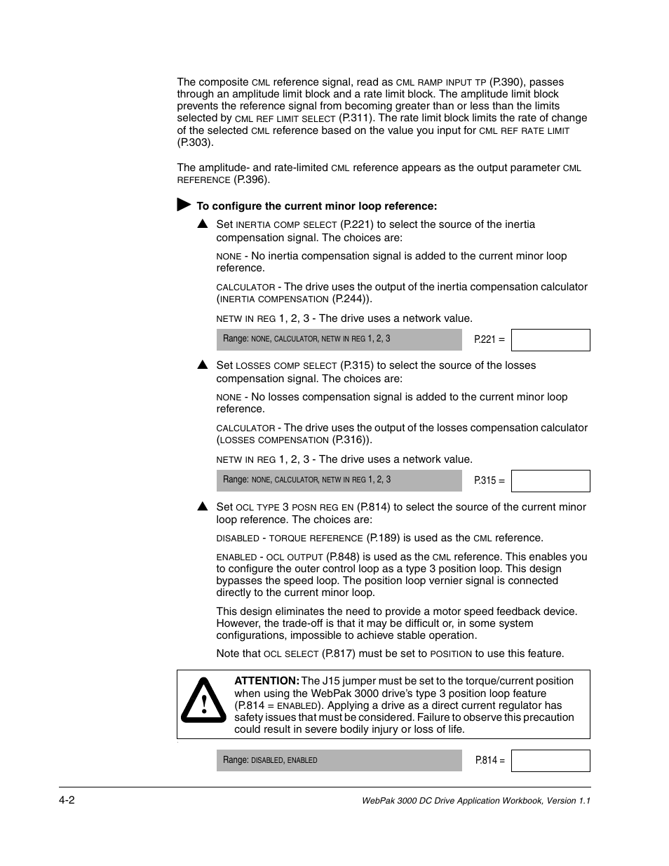 Rockwell Automation WebPak 3000  DC Drive Application Workbook Version 1.1 User Manual | Page 30 / 108