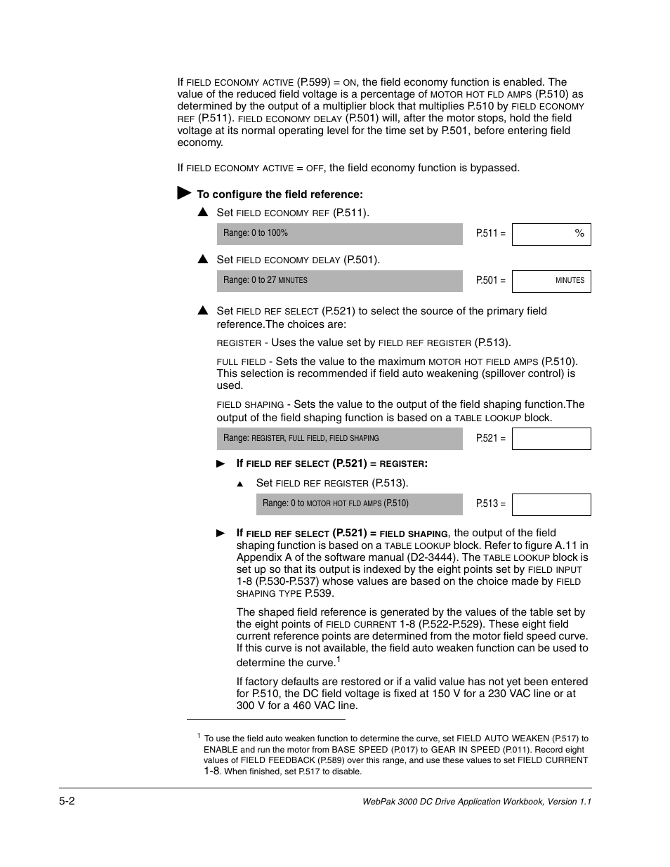 Rockwell Automation WebPak 3000  DC Drive Application Workbook Version 1.1 User Manual | Page 36 / 108