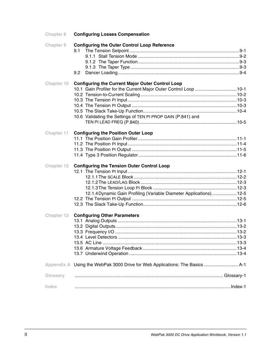 Rockwell Automation WebPak 3000  DC Drive Application Workbook Version 1.1 User Manual | Page 4 / 108