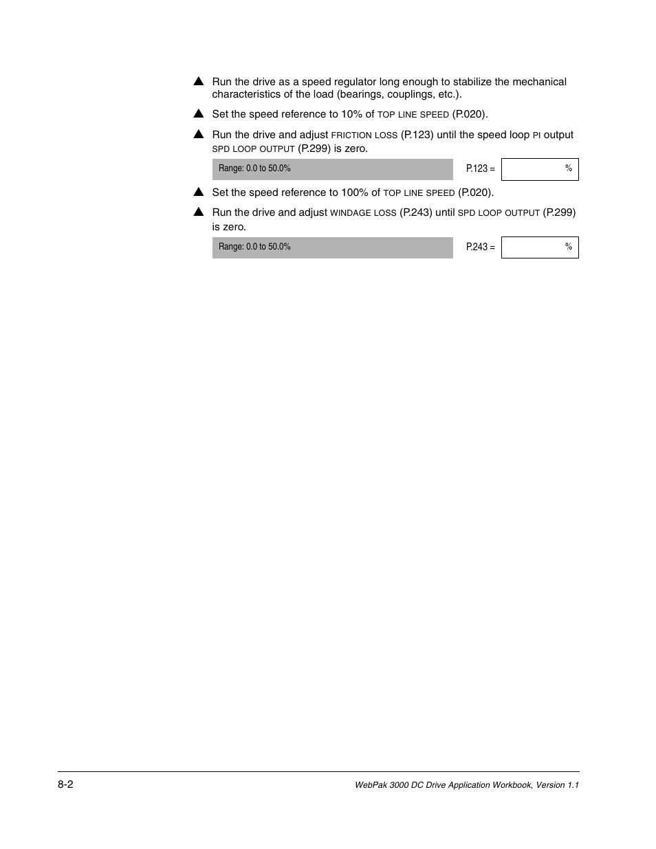 Rockwell Automation WebPak 3000  DC Drive Application Workbook Version 1.1 User Manual | Page 50 / 108