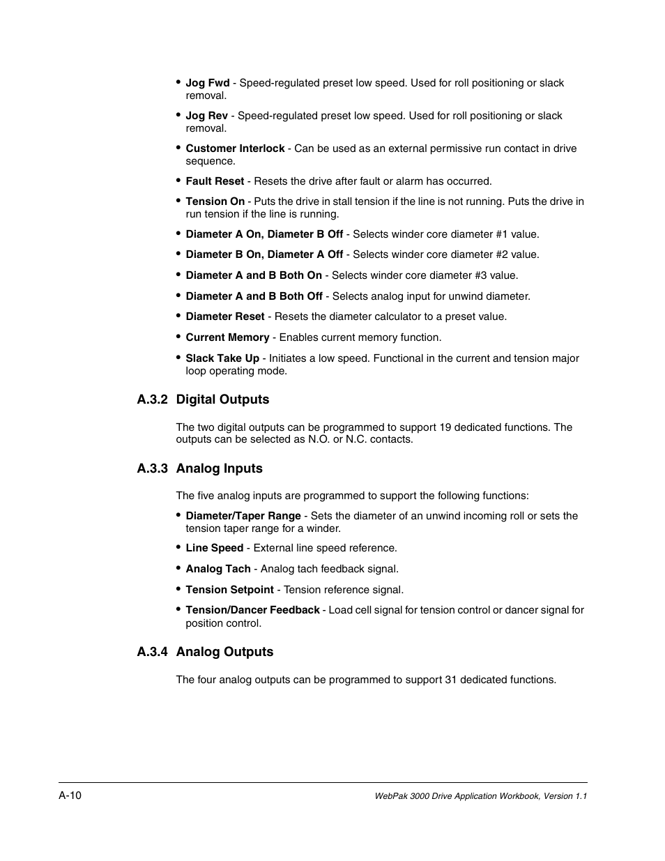 Rockwell Automation WebPak 3000  DC Drive Application Workbook Version 1.1 User Manual | Page 88 / 108