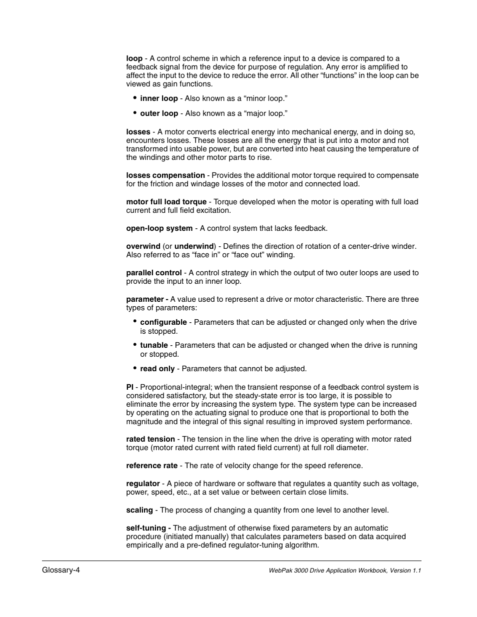 Rockwell Automation WebPak 3000  DC Drive Application Workbook Version 1.1 User Manual | Page 96 / 108