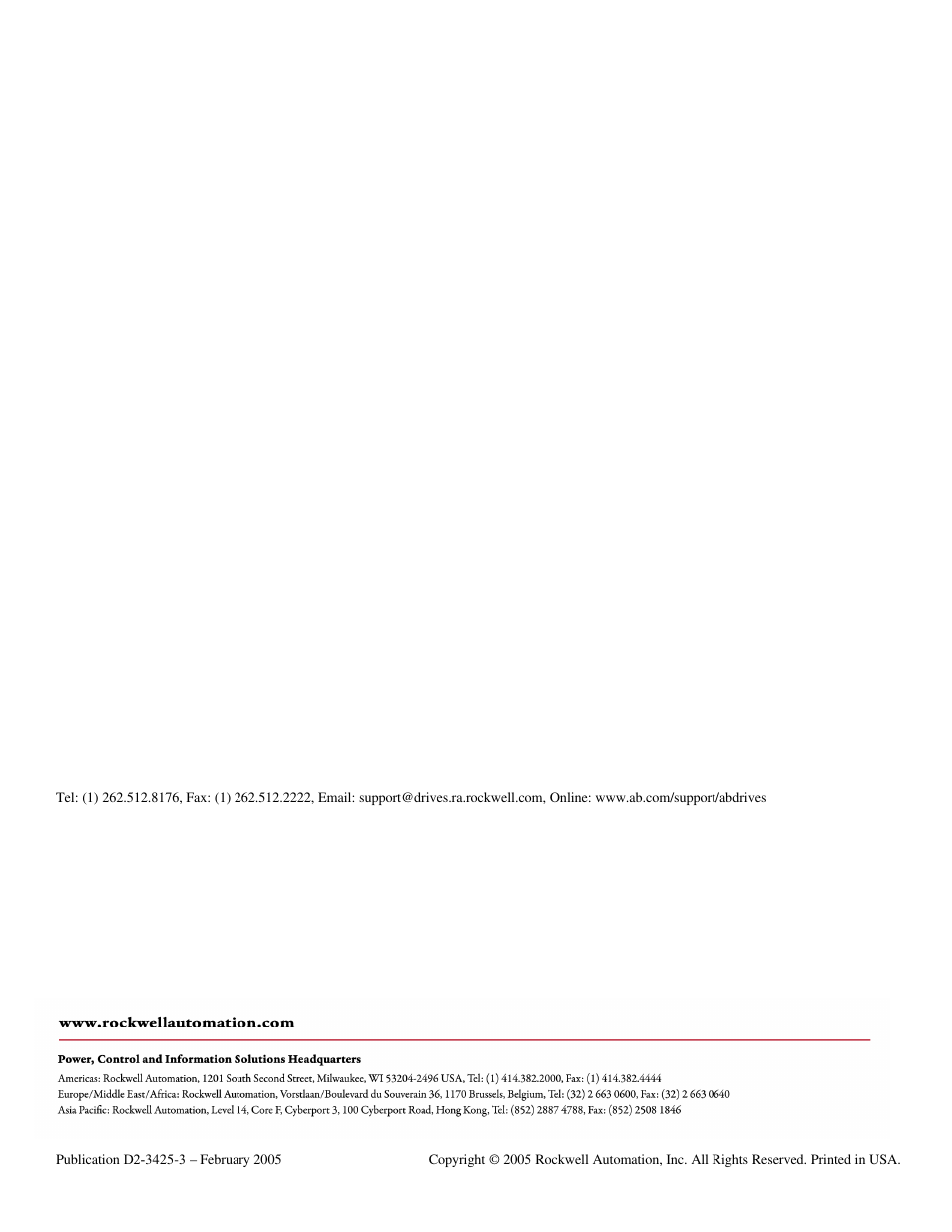 Rockwell Automation Flex/WebPak 3000 DC Drive ControlNet, Network Communication Board, 915FK2101 User Manual | Page 100 / 100