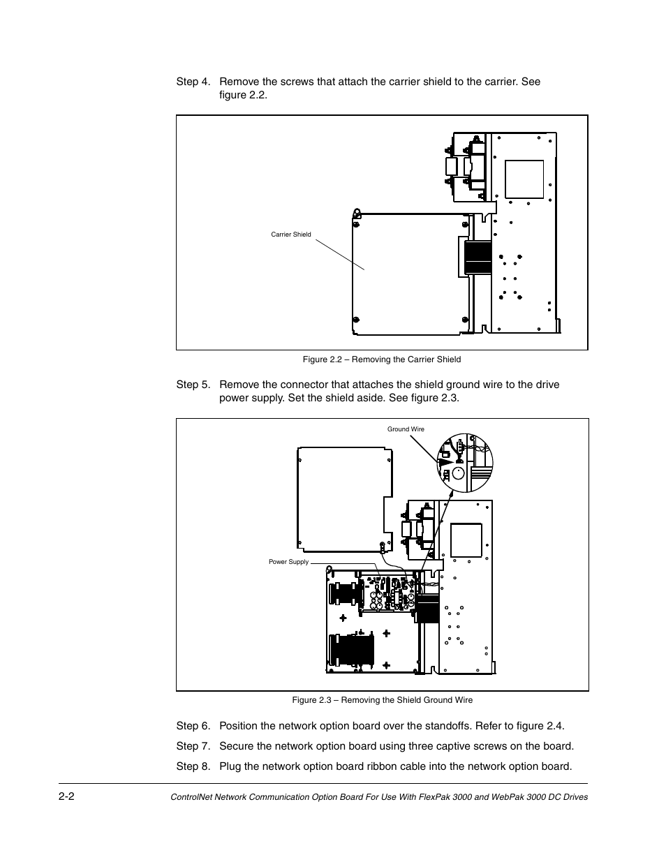 Rockwell Automation Flex/WebPak 3000 DC Drive ControlNet, Network Communication Board, 915FK2101 User Manual | Page 14 / 100
