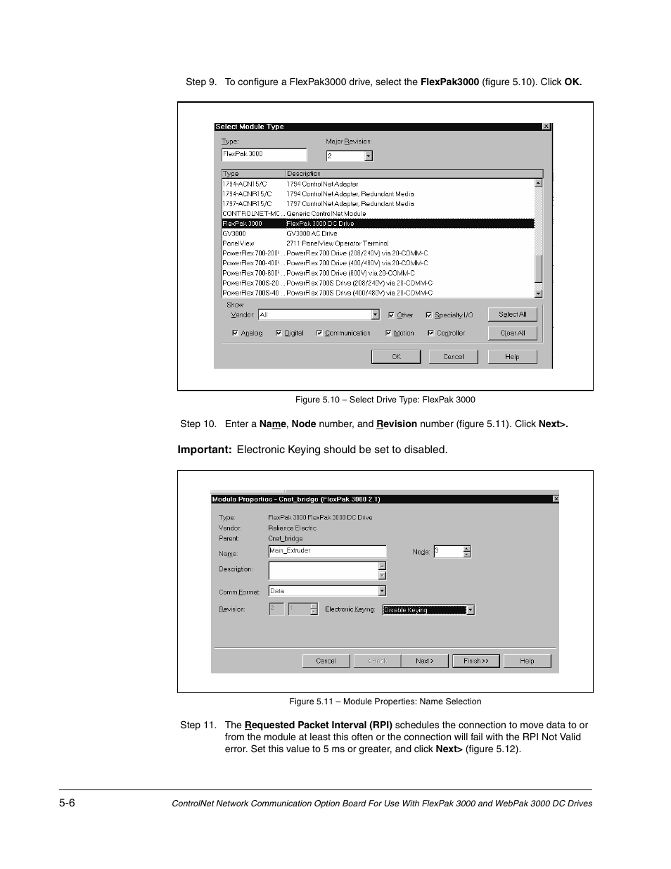 Rockwell Automation Flex/WebPak 3000 DC Drive ControlNet, Network Communication Board, 915FK2101 User Manual | Page 40 / 100