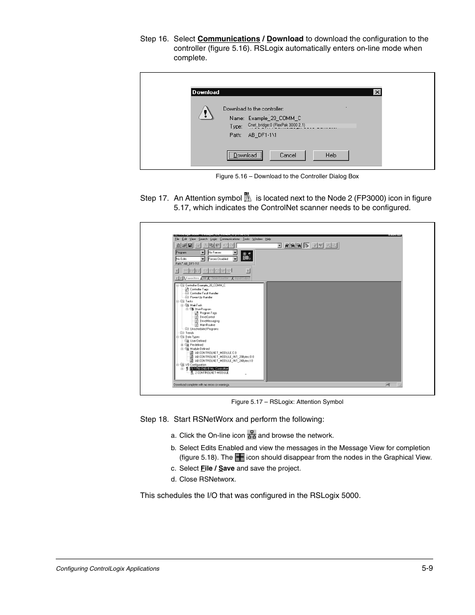 Rockwell Automation Flex/WebPak 3000 DC Drive ControlNet, Network Communication Board, 915FK2101 User Manual | Page 43 / 100