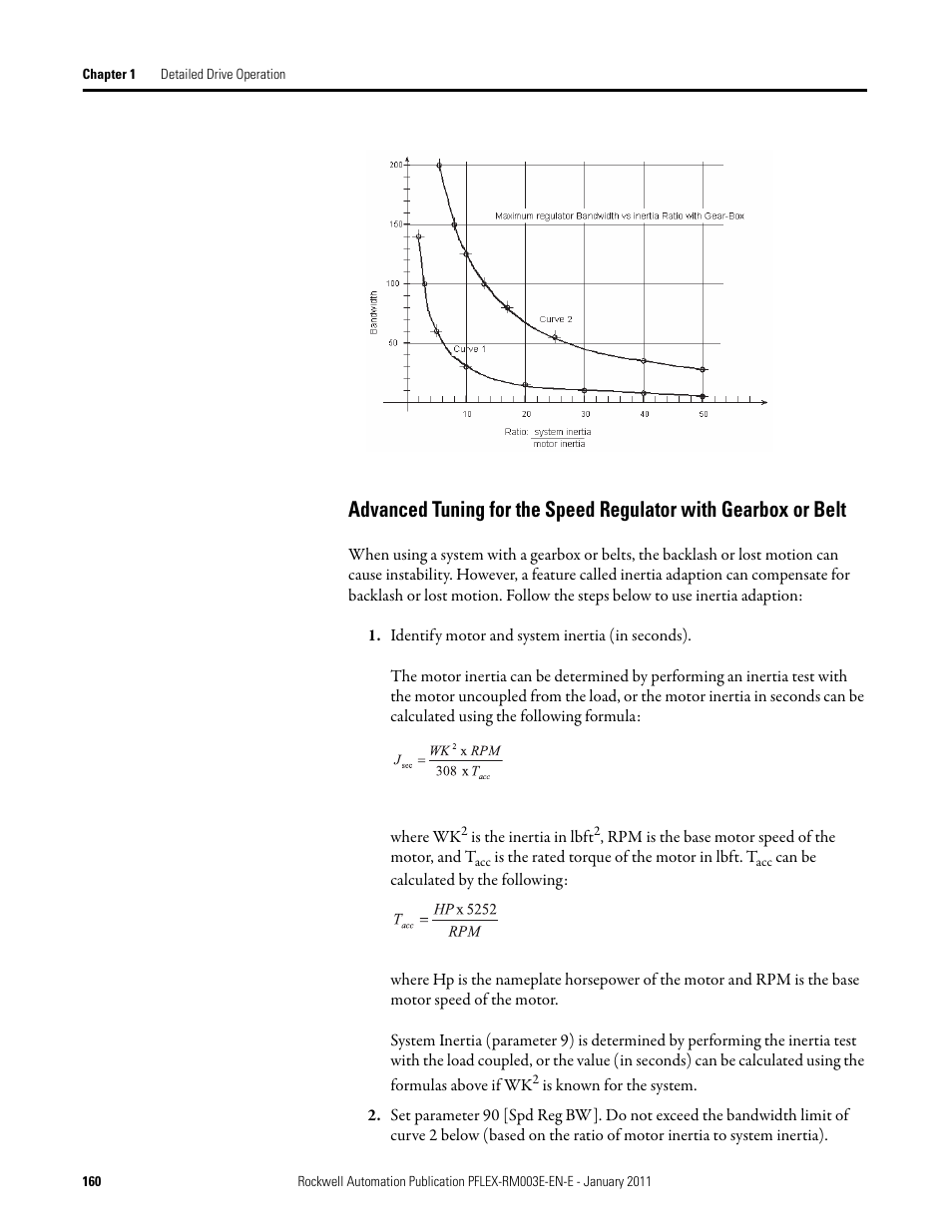 Advanced tuning for the speed regulator with | Rockwell Automation 20D PowerFlex 700S AC Drives with Phase II Control Reference Manual User Manual | Page 160 / 218