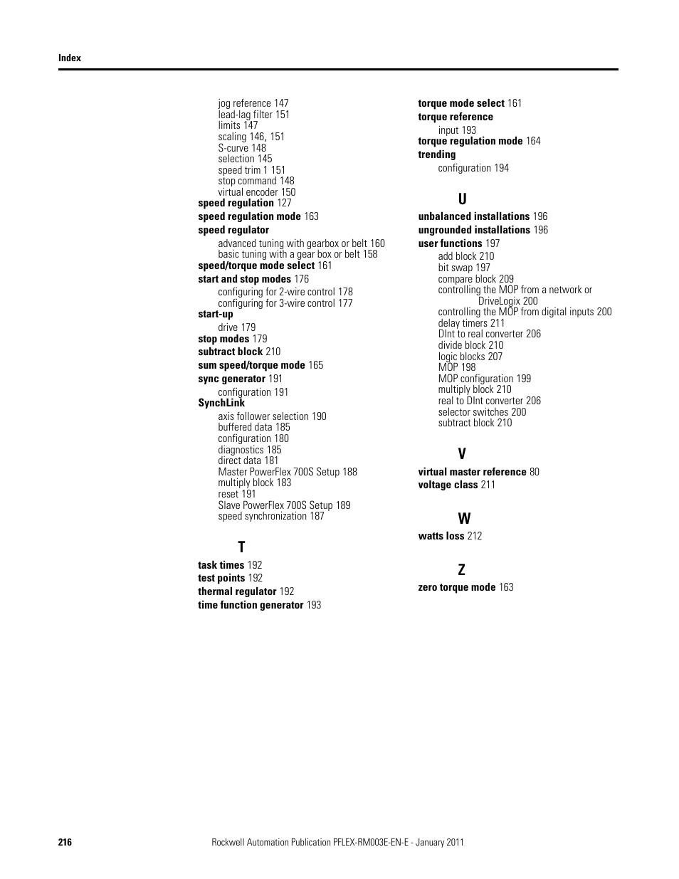 Rockwell Automation 20D PowerFlex 700S AC Drives with Phase II Control Reference Manual User Manual | Page 216 / 218