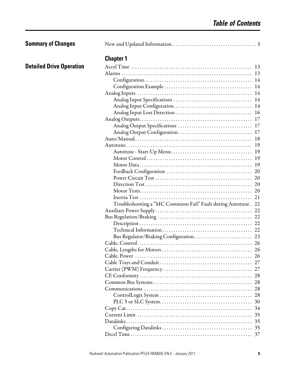 Rockwell Automation 20D PowerFlex 700S AC Drives with Phase II Control Reference Manual User Manual | Page 5 / 218