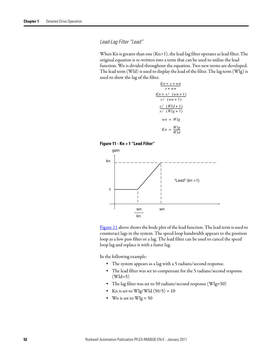 Lead-lag filter “lead | Rockwell Automation 20D PowerFlex 700S AC Drives with Phase II Control Reference Manual User Manual | Page 52 / 218