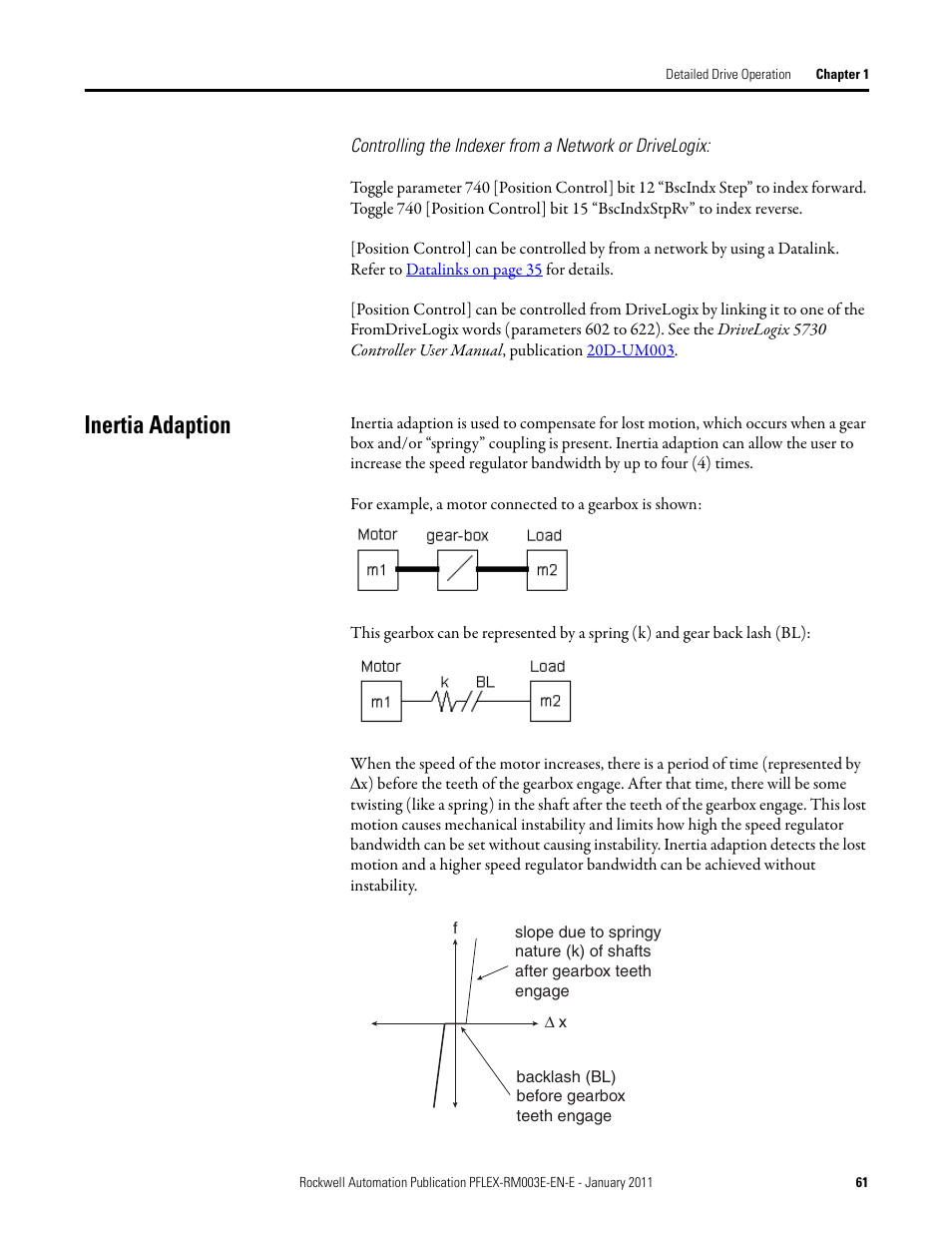 Inertia adaption | Rockwell Automation 20D PowerFlex 700S AC Drives with Phase II Control Reference Manual User Manual | Page 61 / 218