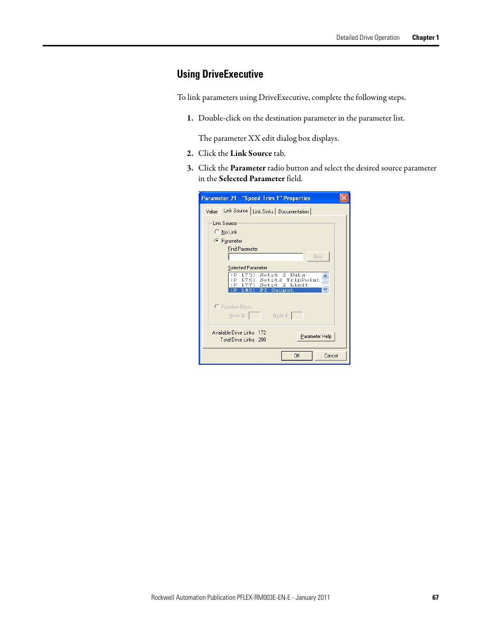 Using driveexecutive | Rockwell Automation 20D PowerFlex 700S AC Drives with Phase II Control Reference Manual User Manual | Page 67 / 218