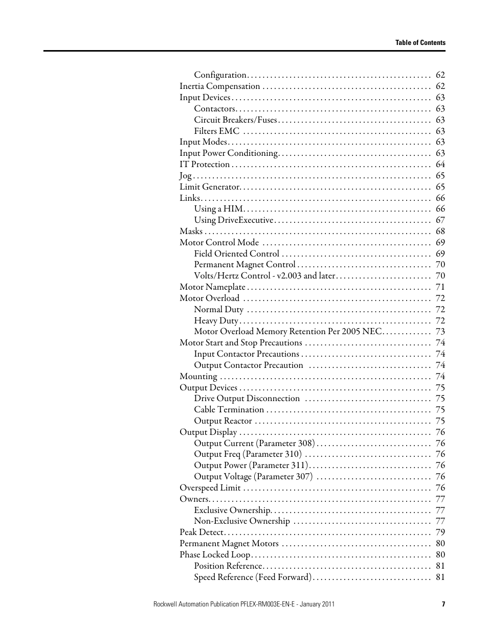 Rockwell Automation 20D PowerFlex 700S AC Drives with Phase II Control Reference Manual User Manual | Page 7 / 218