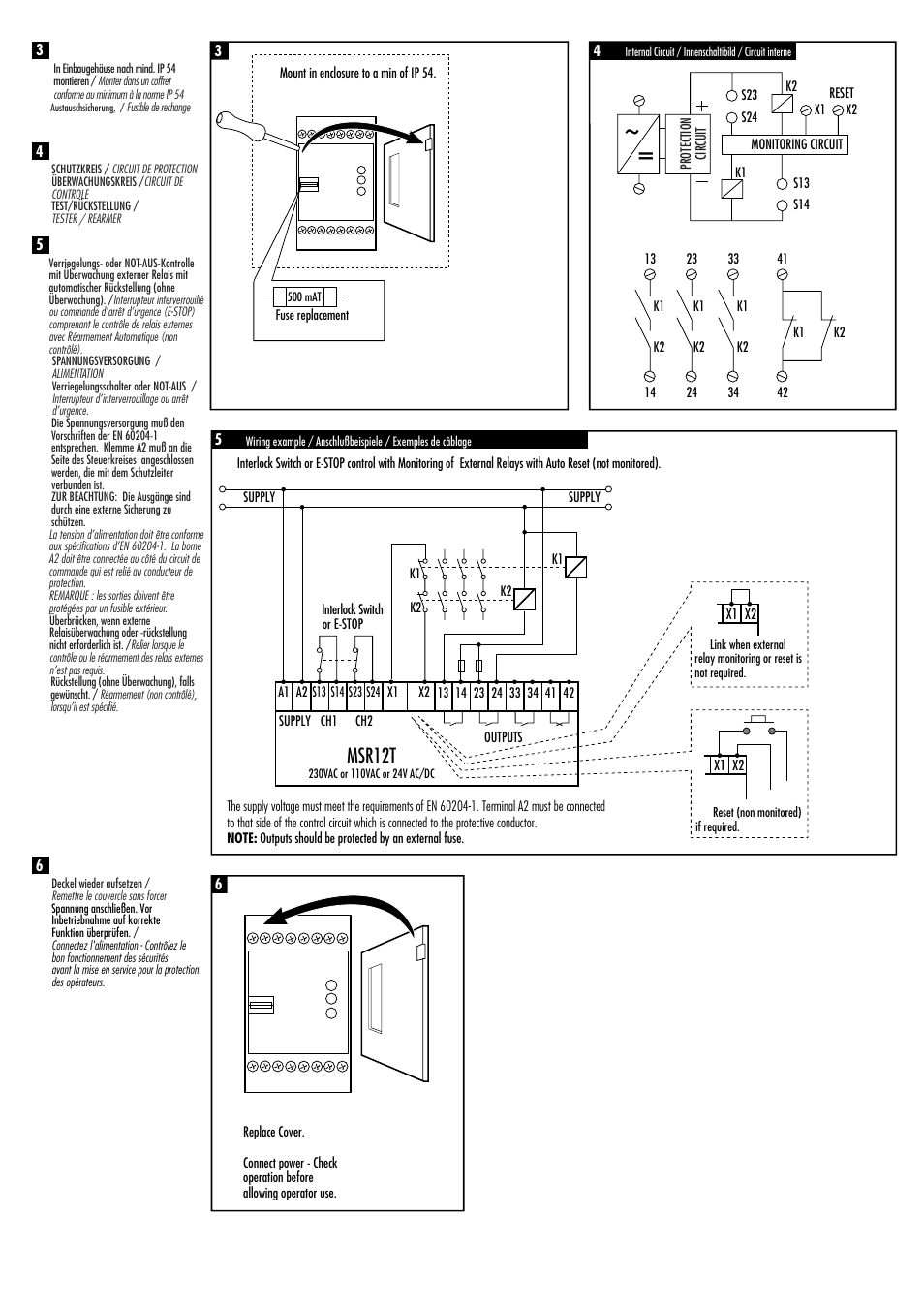 Msr12t | Rockwell Automation 440R MSR12T Minotaur Safety Relay User Manual | Page 2 / 4