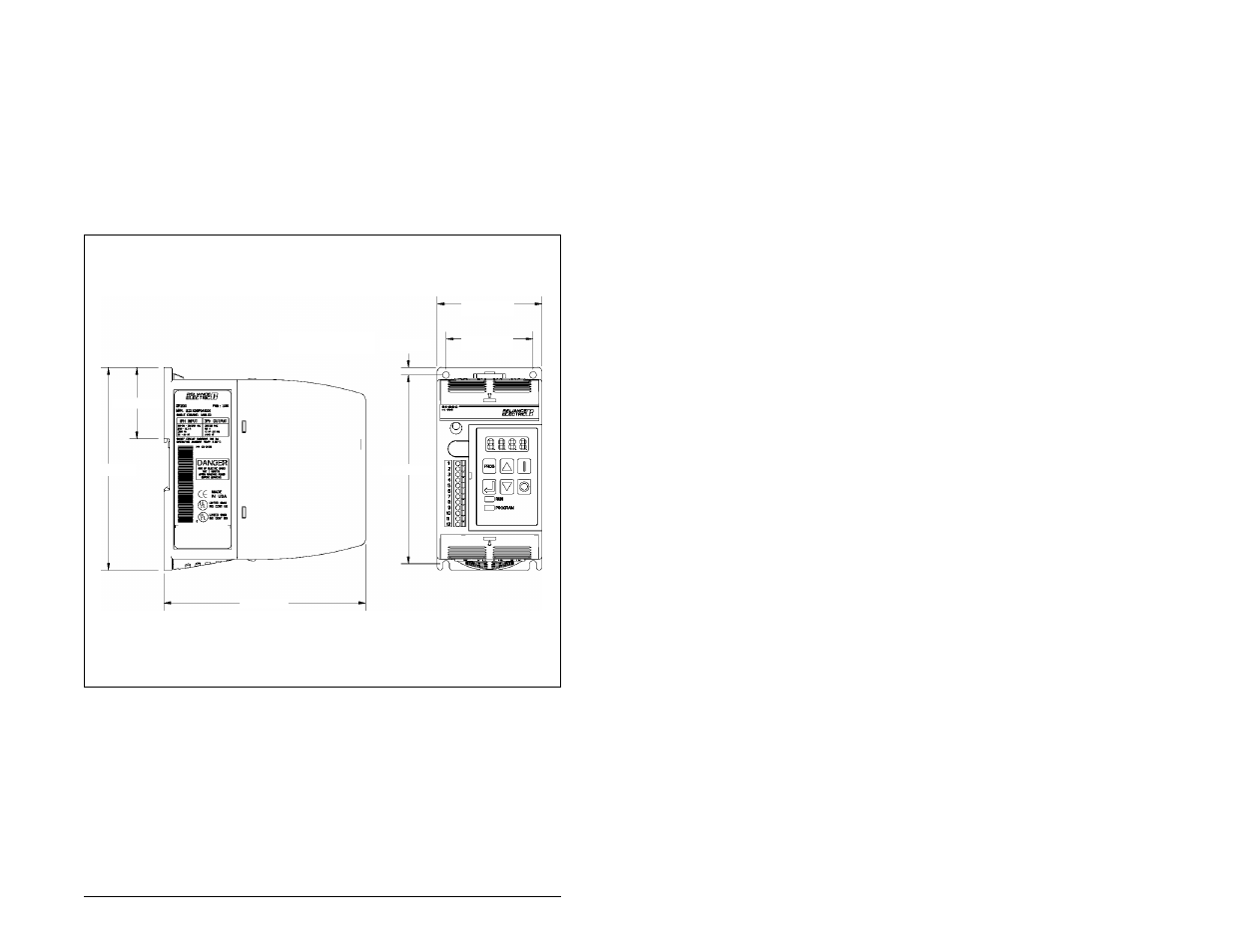 Misure per l’installazione, Veduta frontale veduta laterale | Rockwell Automation SP200  Quick Start Guide User Manual | Page 61 / 108