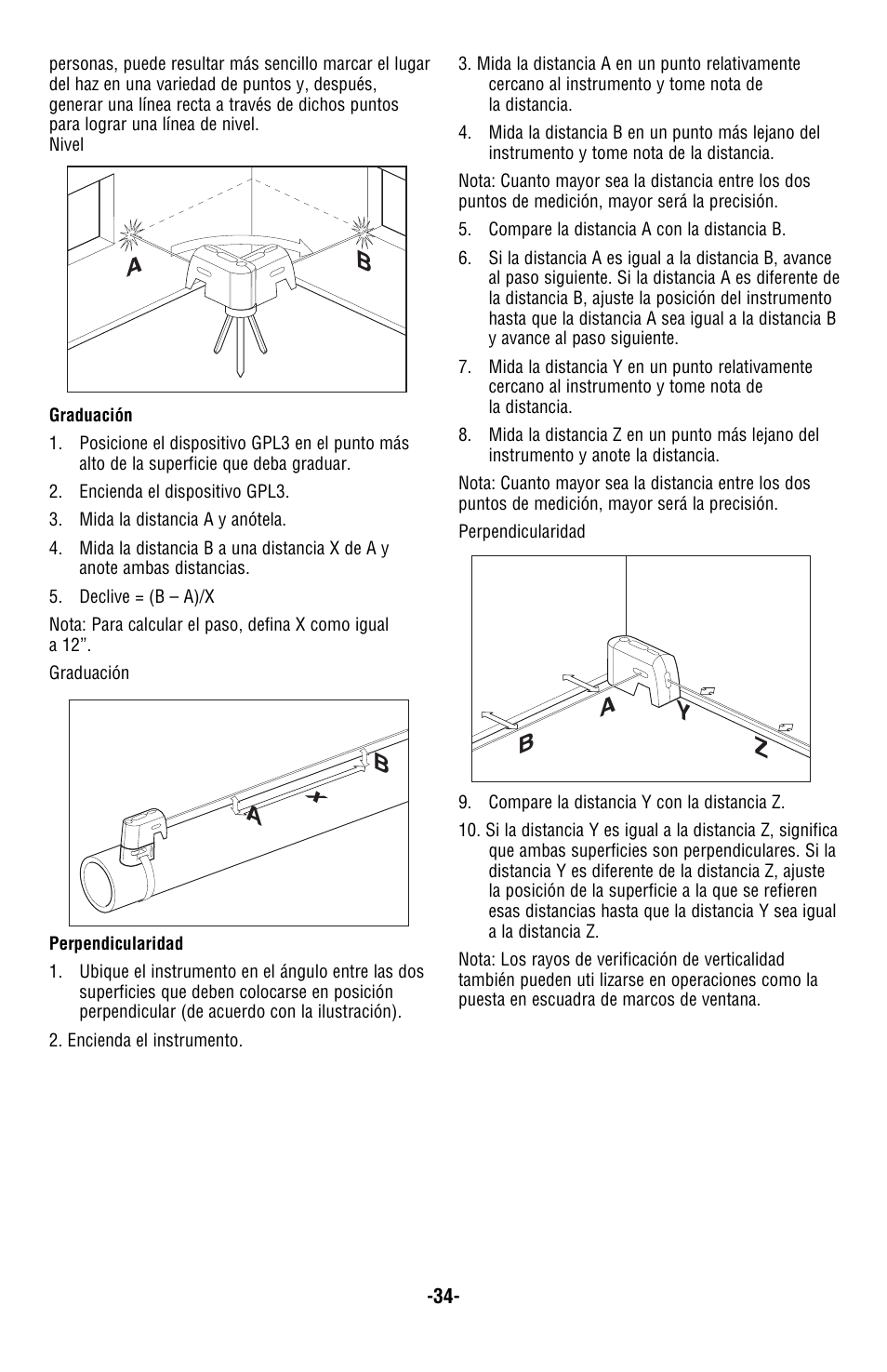 Bosch GPL5 User Manual | Page 34 / 36