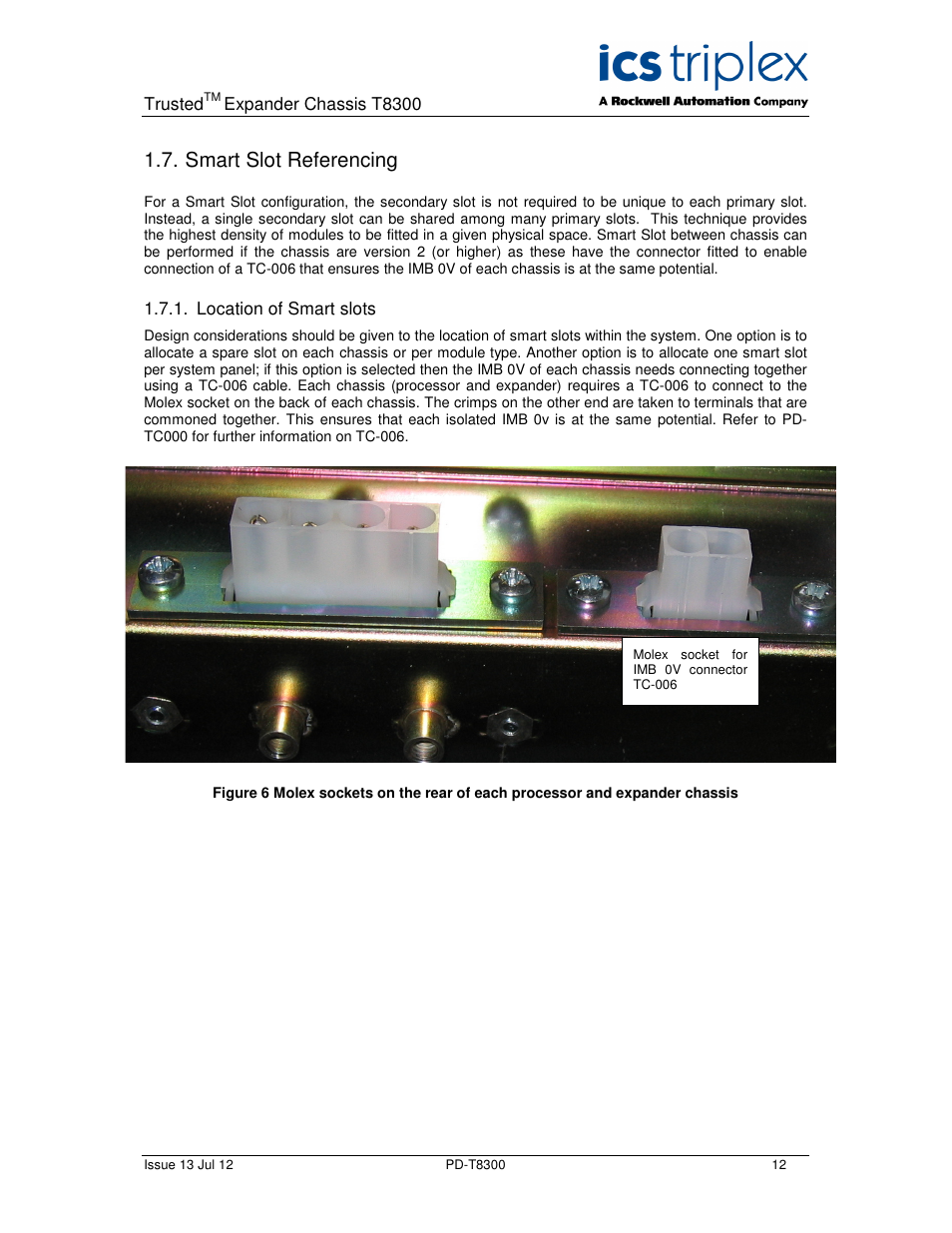 Smart slot referencing | Rockwell Automation T8300 Trusted Expander Chassis User Manual | Page 12 / 16