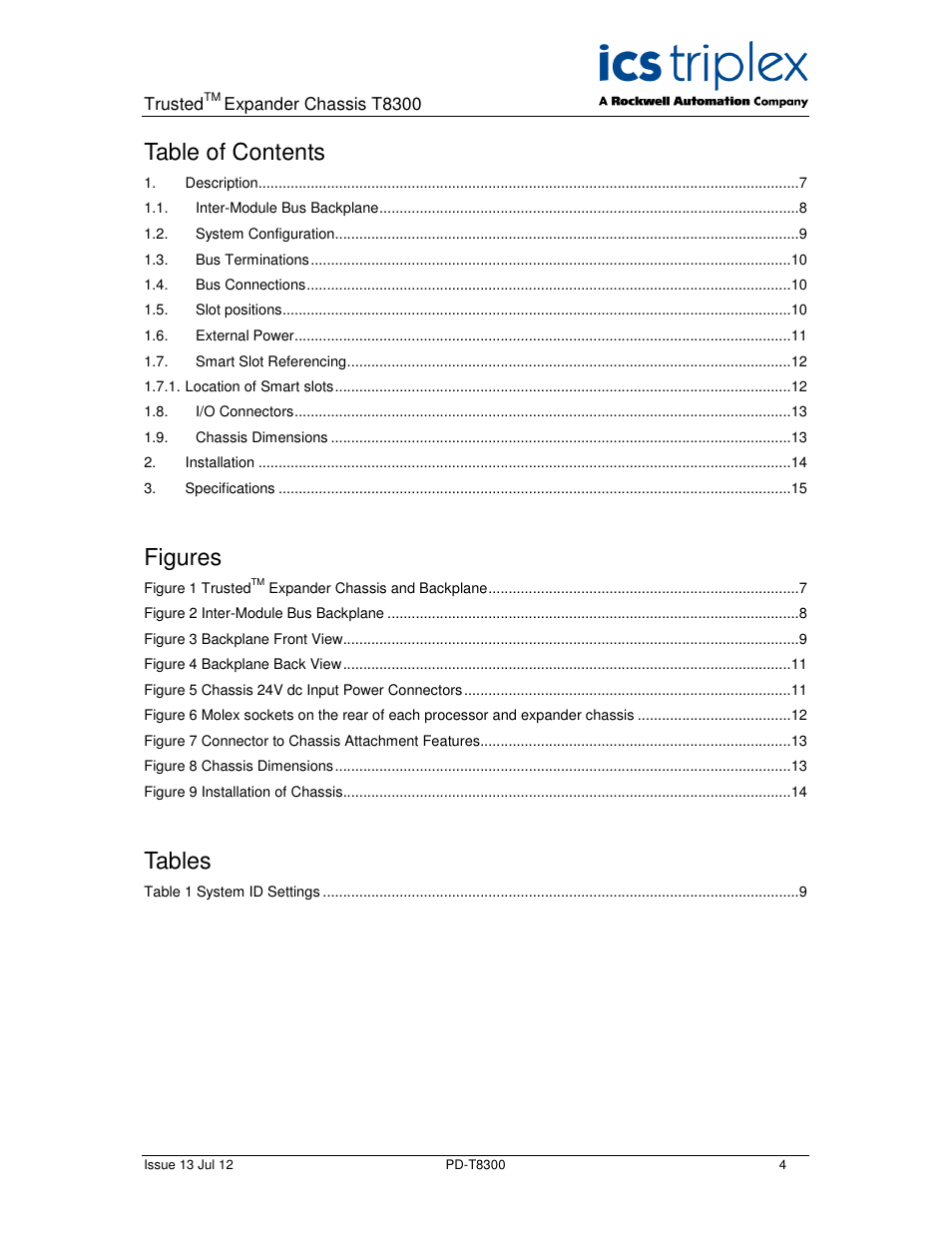 Rockwell Automation T8300 Trusted Expander Chassis User Manual | Page 4 / 16