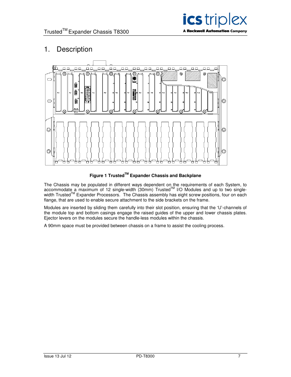 Description | Rockwell Automation T8300 Trusted Expander Chassis User Manual | Page 7 / 16