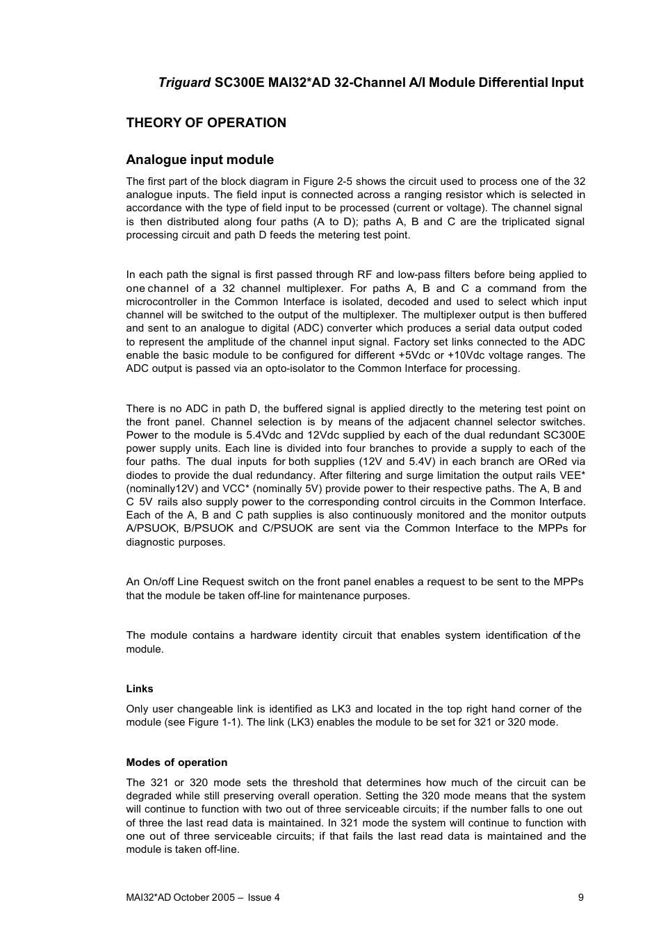 Rockwell Automation MAI32AD 32-Analogue Input Module Differential Input User Manual | Page 9 / 15