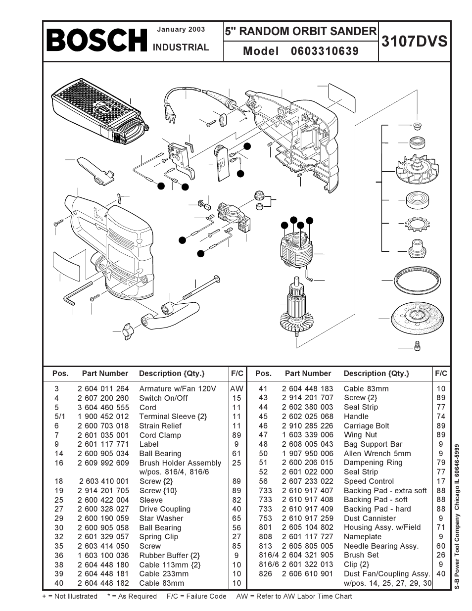 Bosch 0603310639 User Manual | 1 page