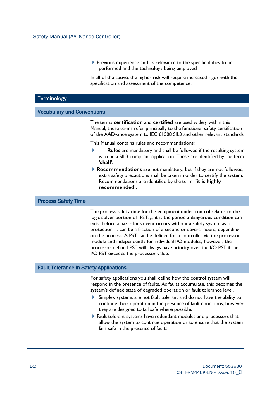 Terminology | Rockwell Automation AADvance Controller Safety Manual User Manual | Page 12 / 128